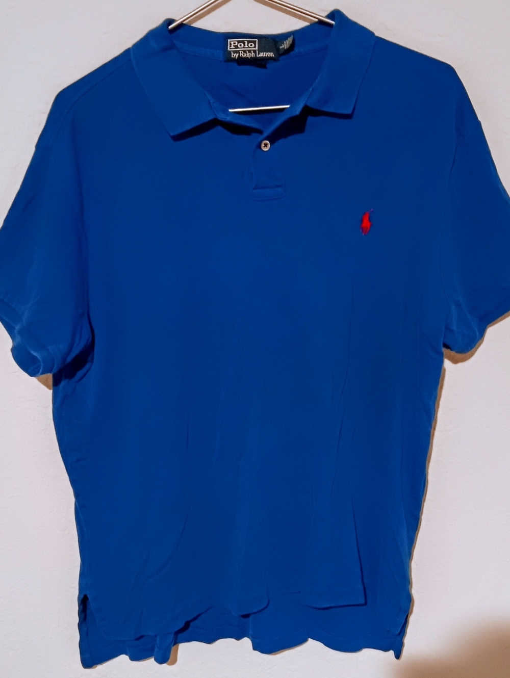 Polo Ralph Lauren Polo Shirt Mens  Embroidered Pony Blue - Large